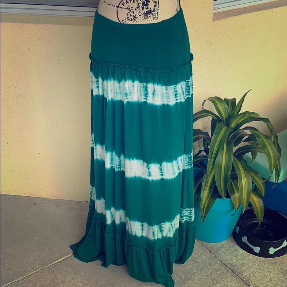 Tye due maxi skirt